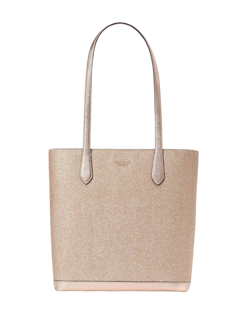 kate spade Rose Gold Glitter Tinsel Tote